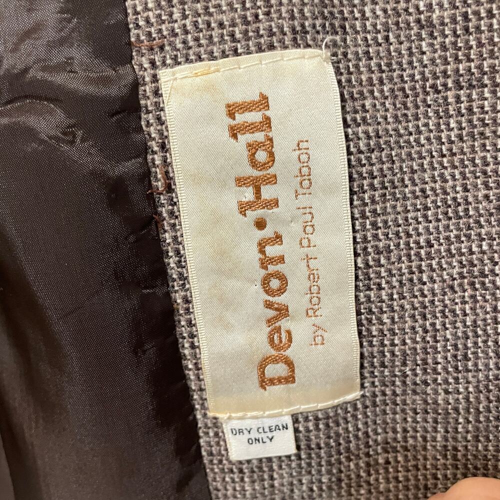 Devon Hall by Robert Paul Taboh Jacket. Sz. Large Brown - Picture 10 of 10